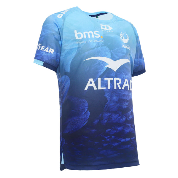 2024 Western Force Mens Blue Training Tee-RIGHT
