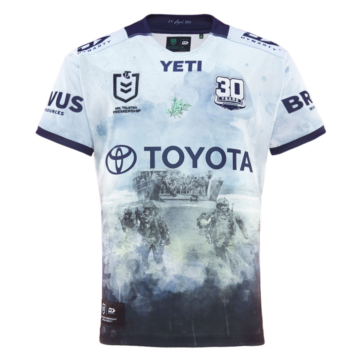 2025 North Queensland Cowboys Mens Replica Defence Jersey - Light Blue