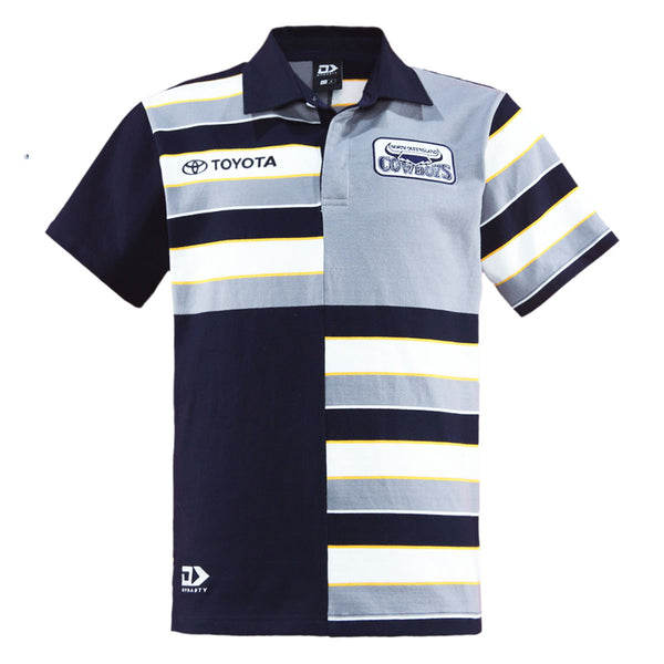 2025 North Queensland Cowboys Mens Traditional Polo - Grey