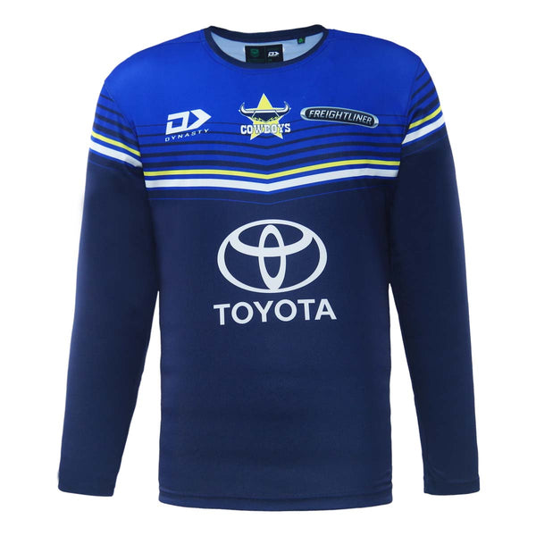 2023 North Queensland Cowboys Mens Long Sleeve Training Tee-FRONT
