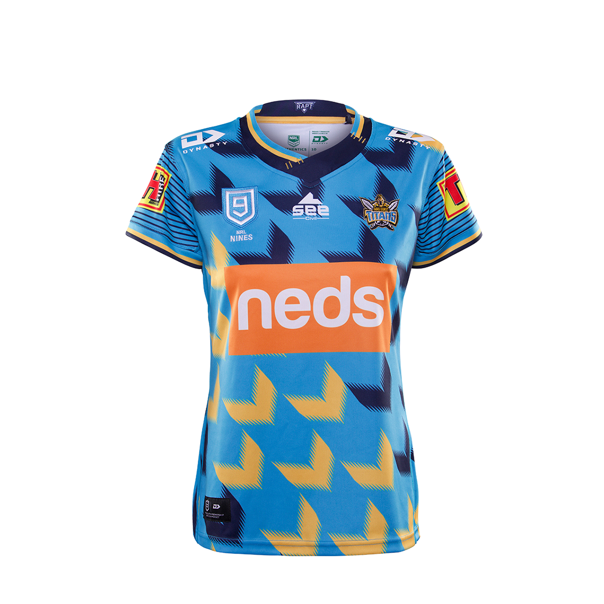 2020 Gold Coast Titans Ladies Replica Nines Jersey