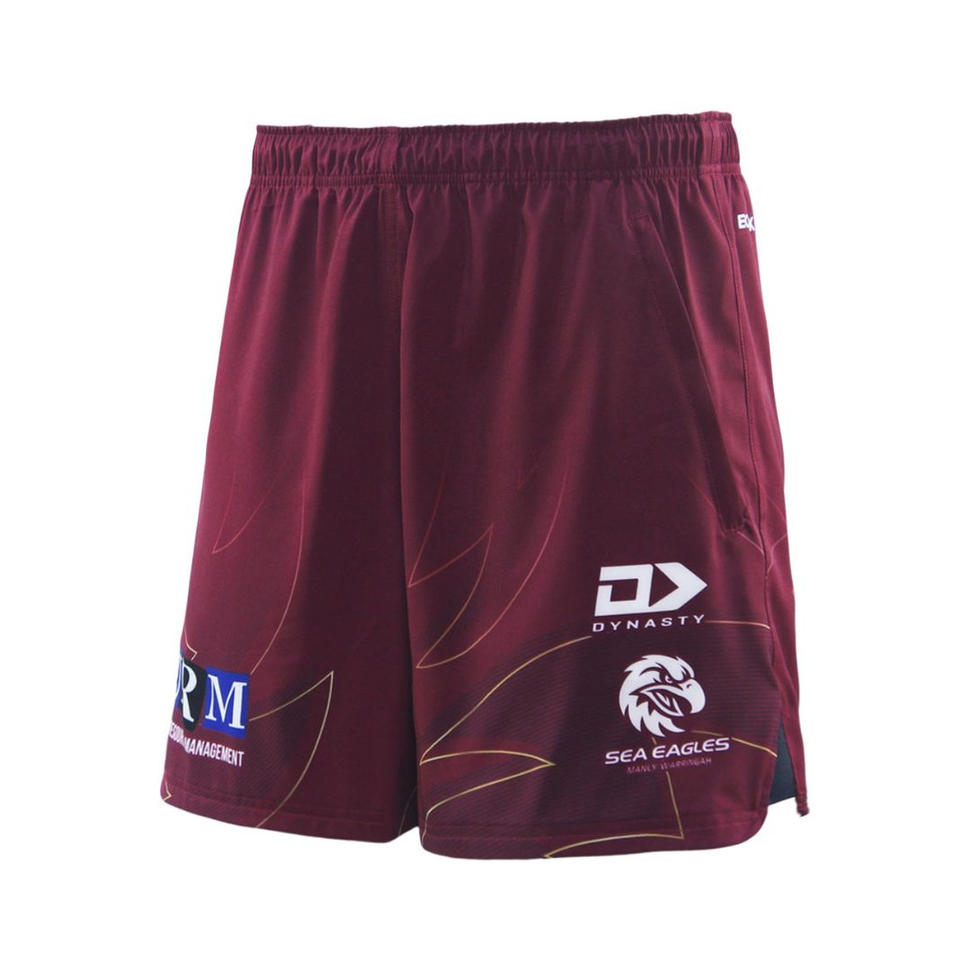 2025 Sea Eagles Mens Maroon Gym Short