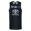 2024 North Queensland Cowboys Junior Black Training Singlet-FRONT