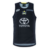 2024 North Queensland Cowboys Mens Black Training Singlet-FRONT