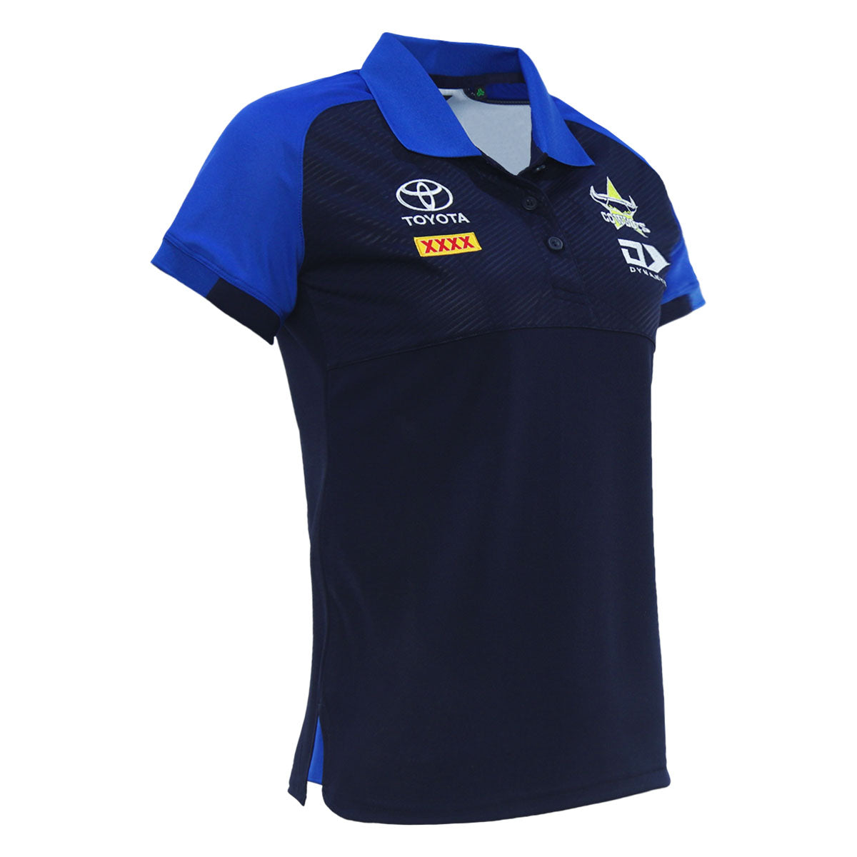 2024 North Queensland Cowboys Ladies Royal Blue Media Polo-RIGHT