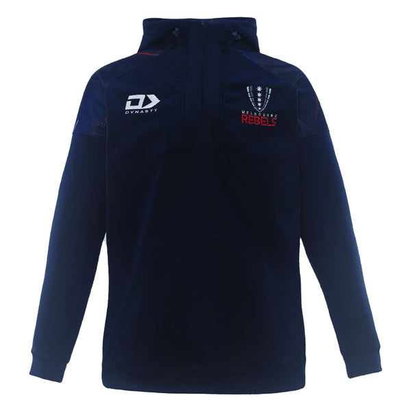 2024 Melbourne Rebels Mens Quarter Zip Hoodie-FRONT