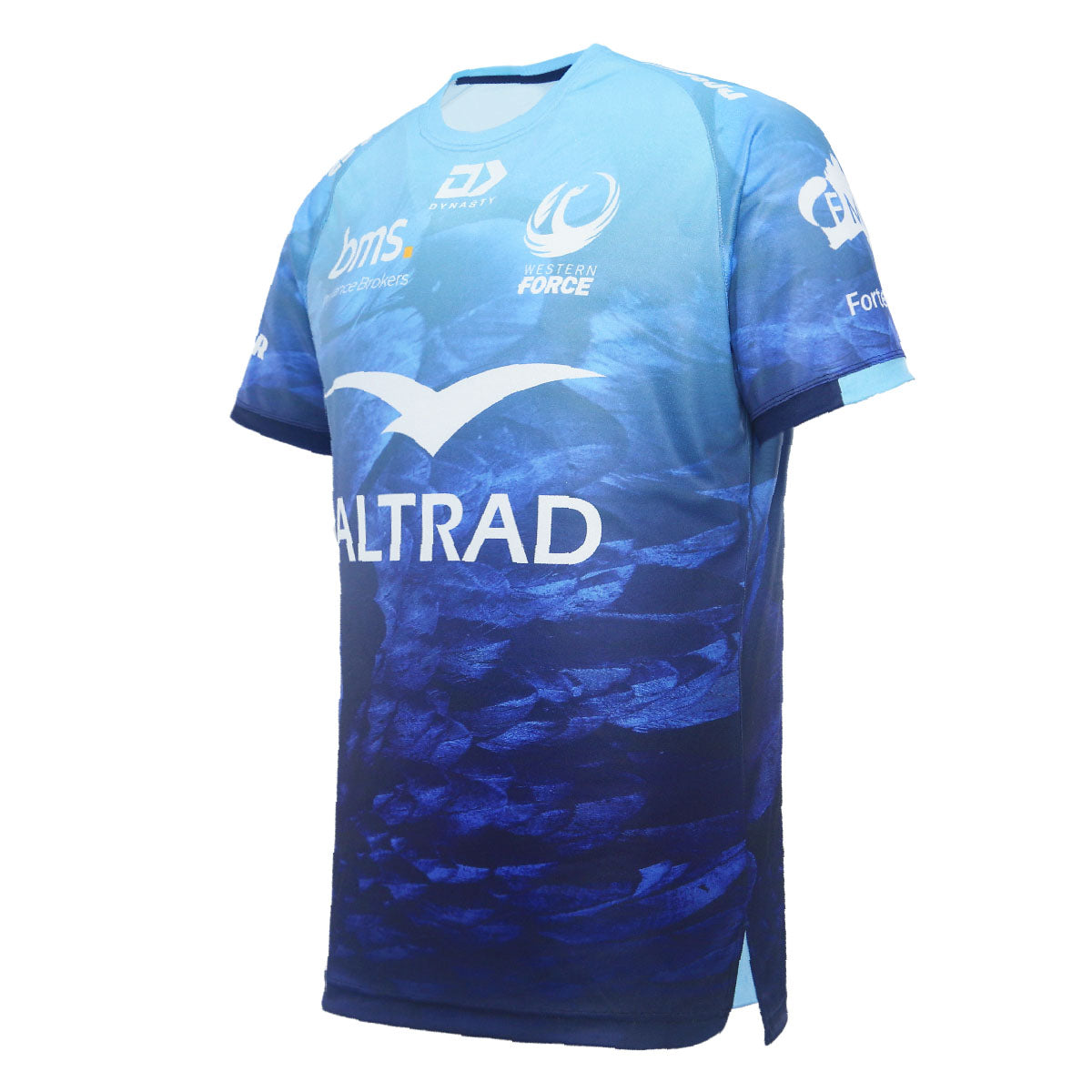 2024 Western Force Mens Blue Training Tee-LEFT