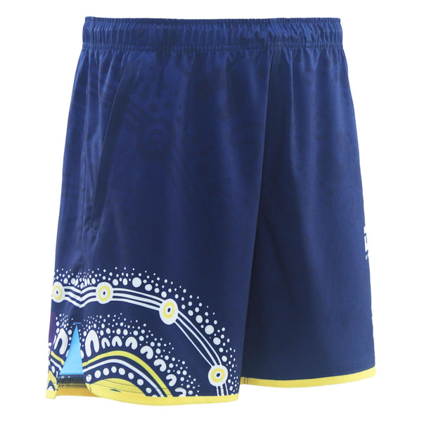 2025 Gold Coast Titans Mens Indigenous Gym Short - Navy