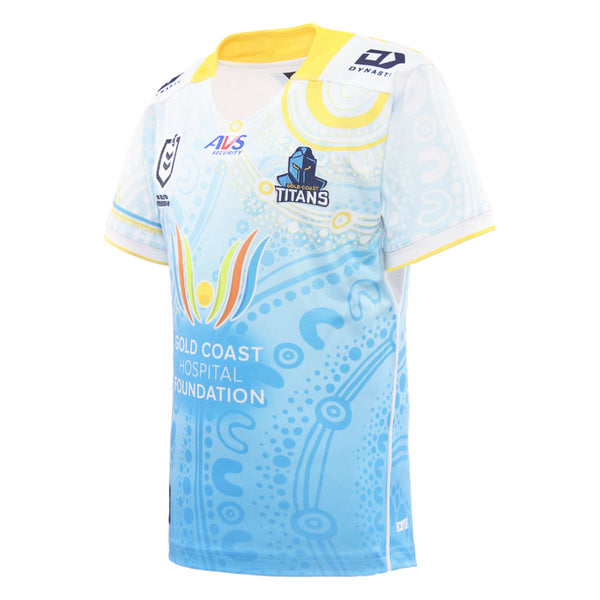2025 Gold Coast Titans Junior Replica Indigenous Jersey - White