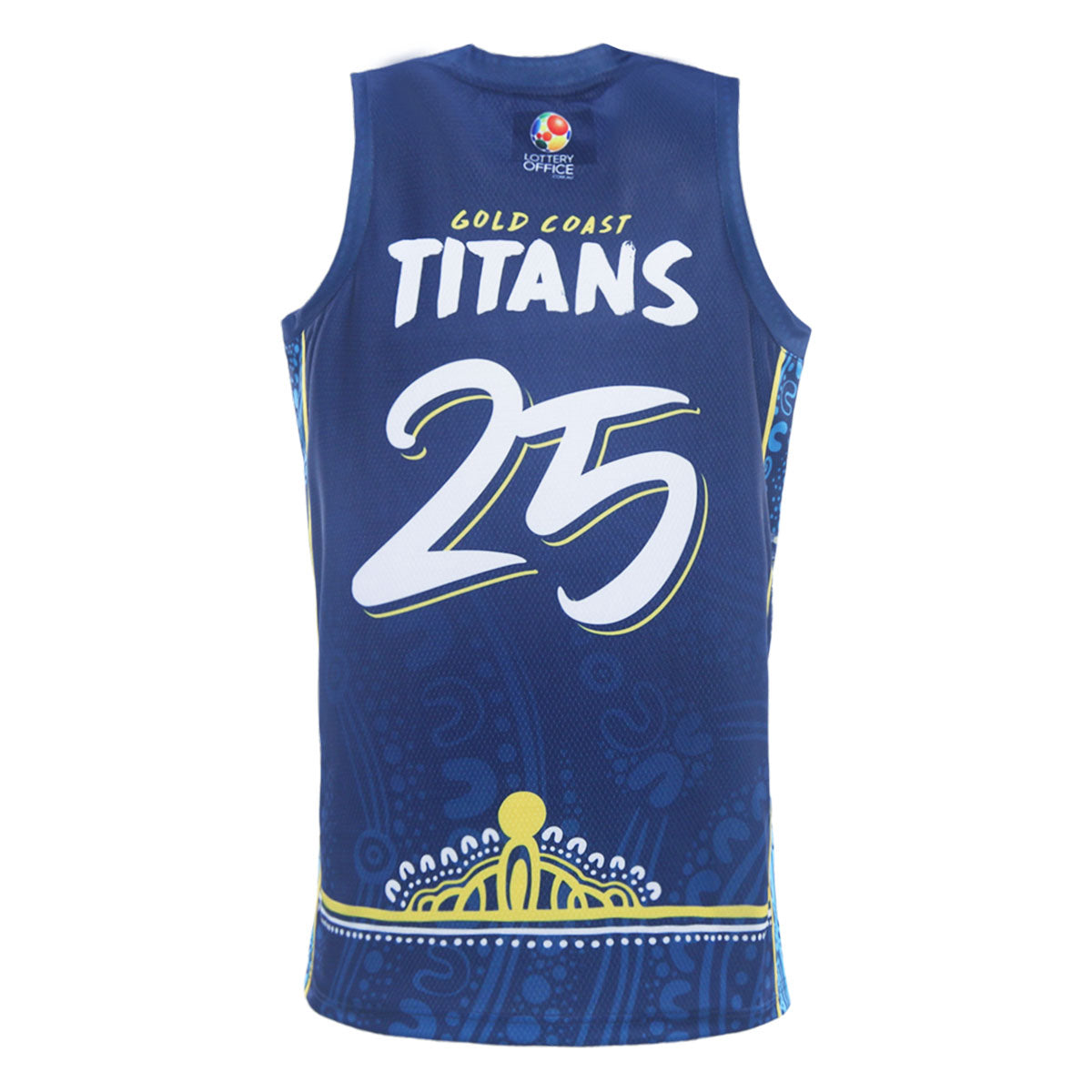 2025 Gold Coast Titans Mens Indigenous Basketball Singlet - Navy