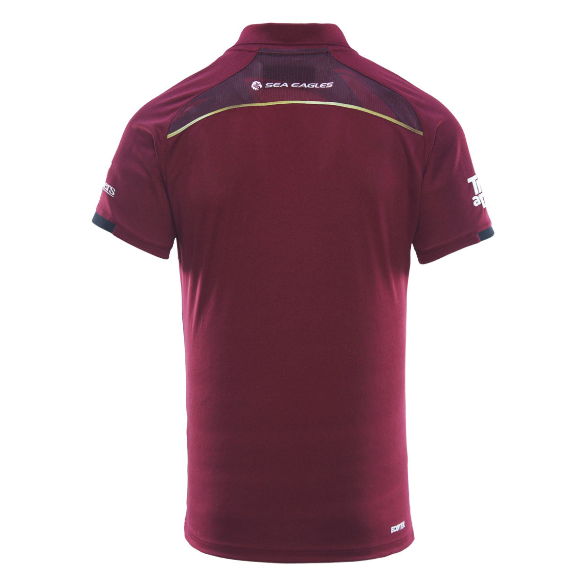 2025 Sea Eagles Mens Maroon Media Polo