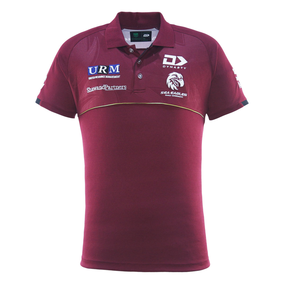 2025 Sea Eagles Mens Maroon Media Polo