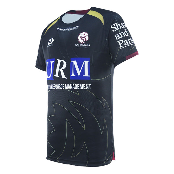 2025 Sea Eagles Mens Black Training Tee