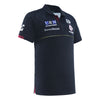 2025 Sea Eagles Mens Black Media Polo