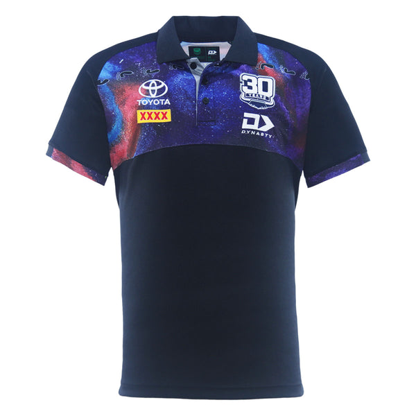 2025 North Queensland Cowboys Mens Indigenous Polo - Black