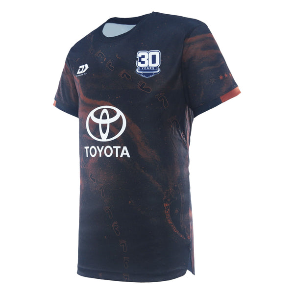 2025 North Queensland Cowboys Mens Indigenous Training Tee - Black