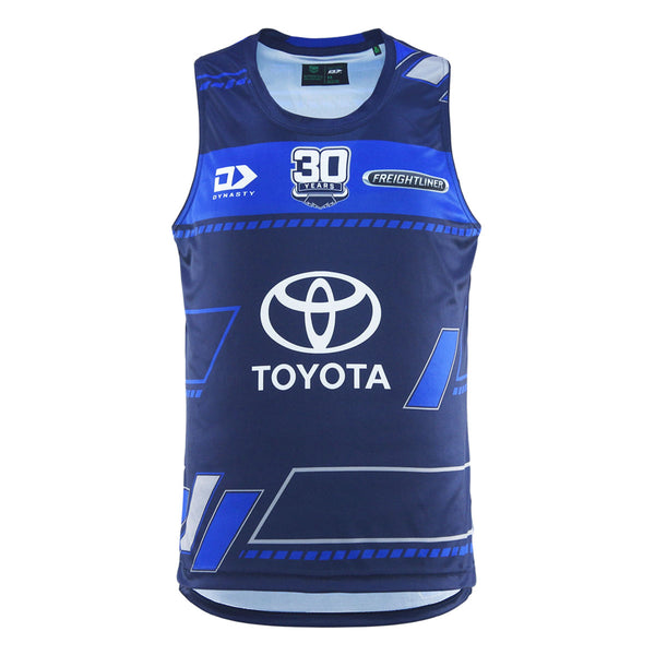 2025 North Queensland Cowboys Mens Navy Training Singlet