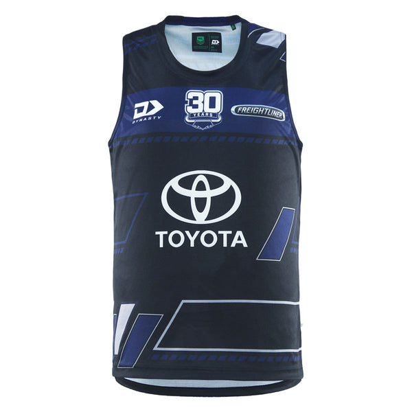 2025 North Queensland Cowboys Mens Black Training Singlet