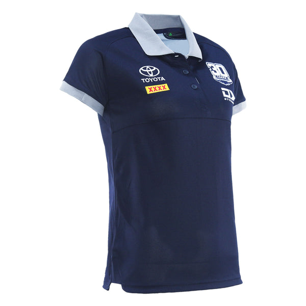 2025 North Queensland Cowboys Ladies Navy Media Polo