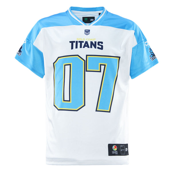 2026 Gold Coast Titans Adults Gridiron Tee - White