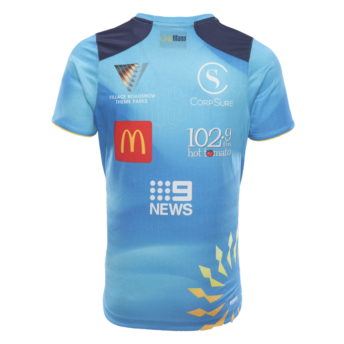 2026 Gold Coast Titans Adults Training Tee - Cyan