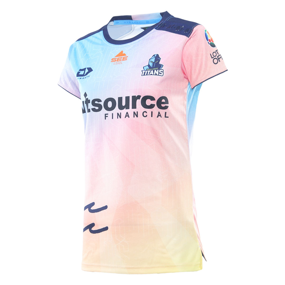 2026 Gold Coast Titans NRLW Ladies Alt Training Tee