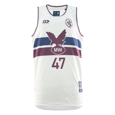 2026 Sea Eagles Adults Basketball Singlet - Cream