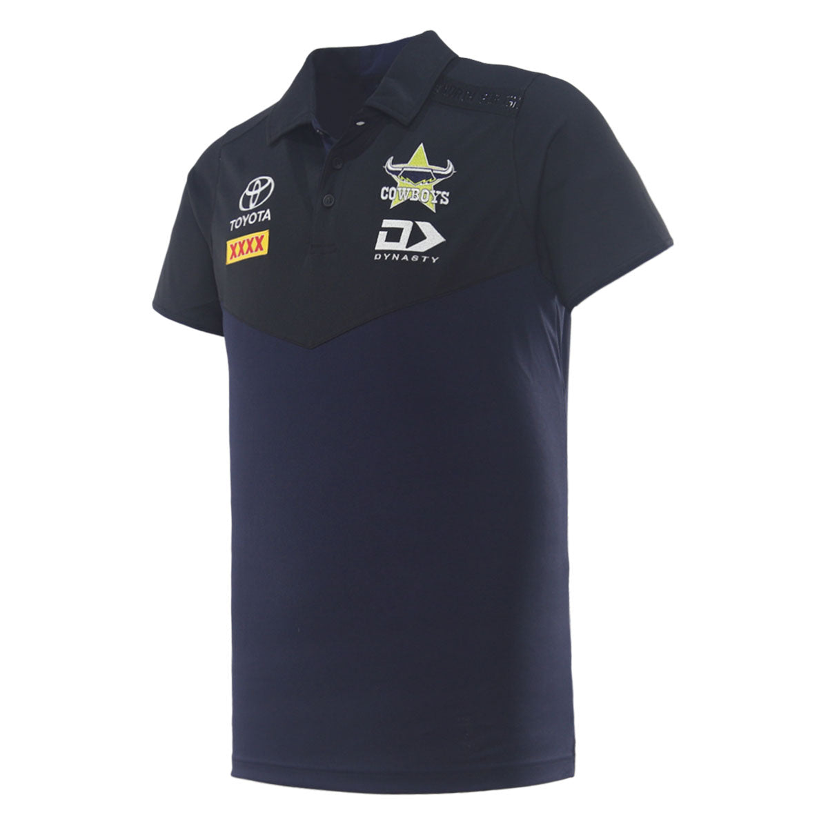 2026 North Queensland Cowboys Adults Media Polo - Black