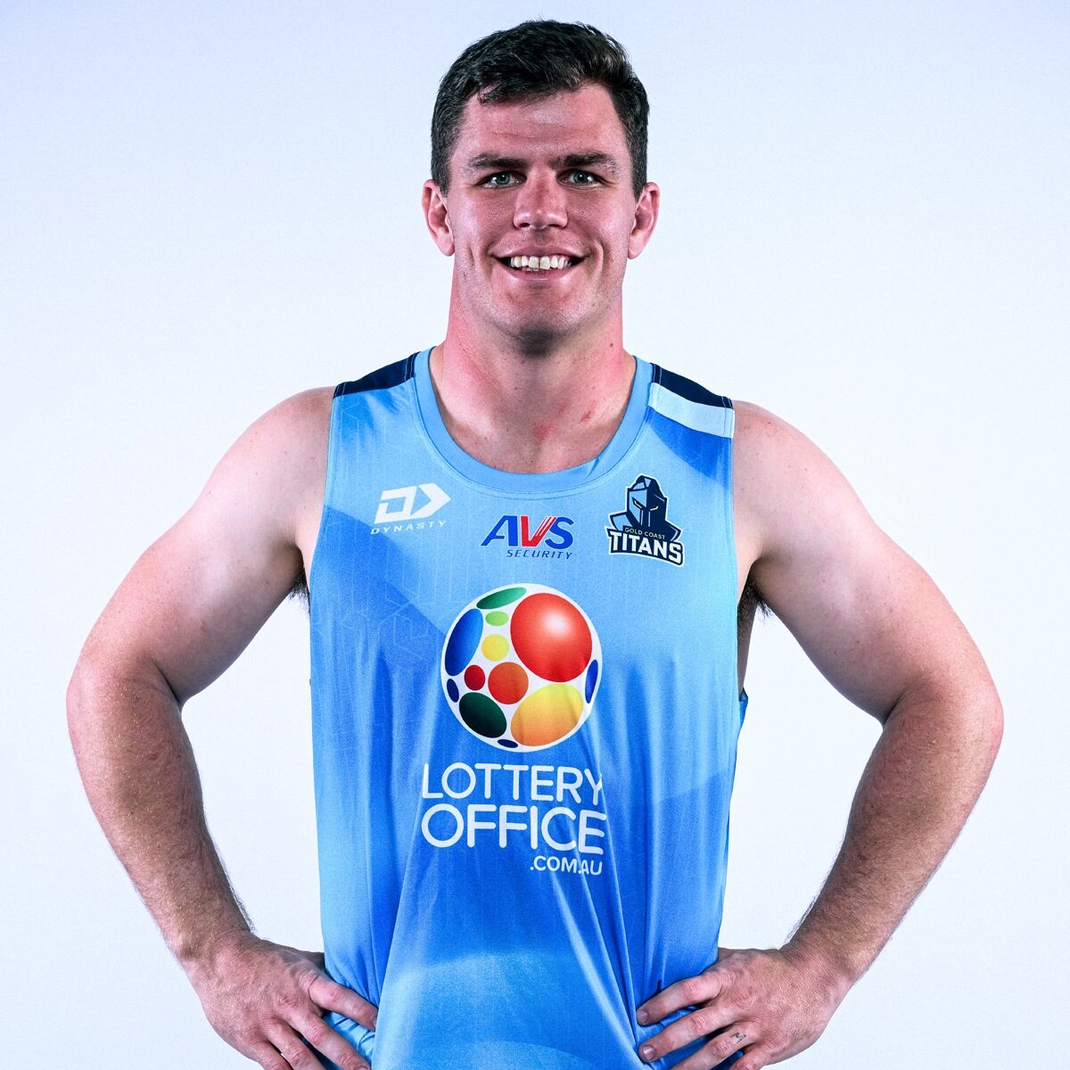 2026 Gold Coast Titans Adults Training Singlet - Cyan