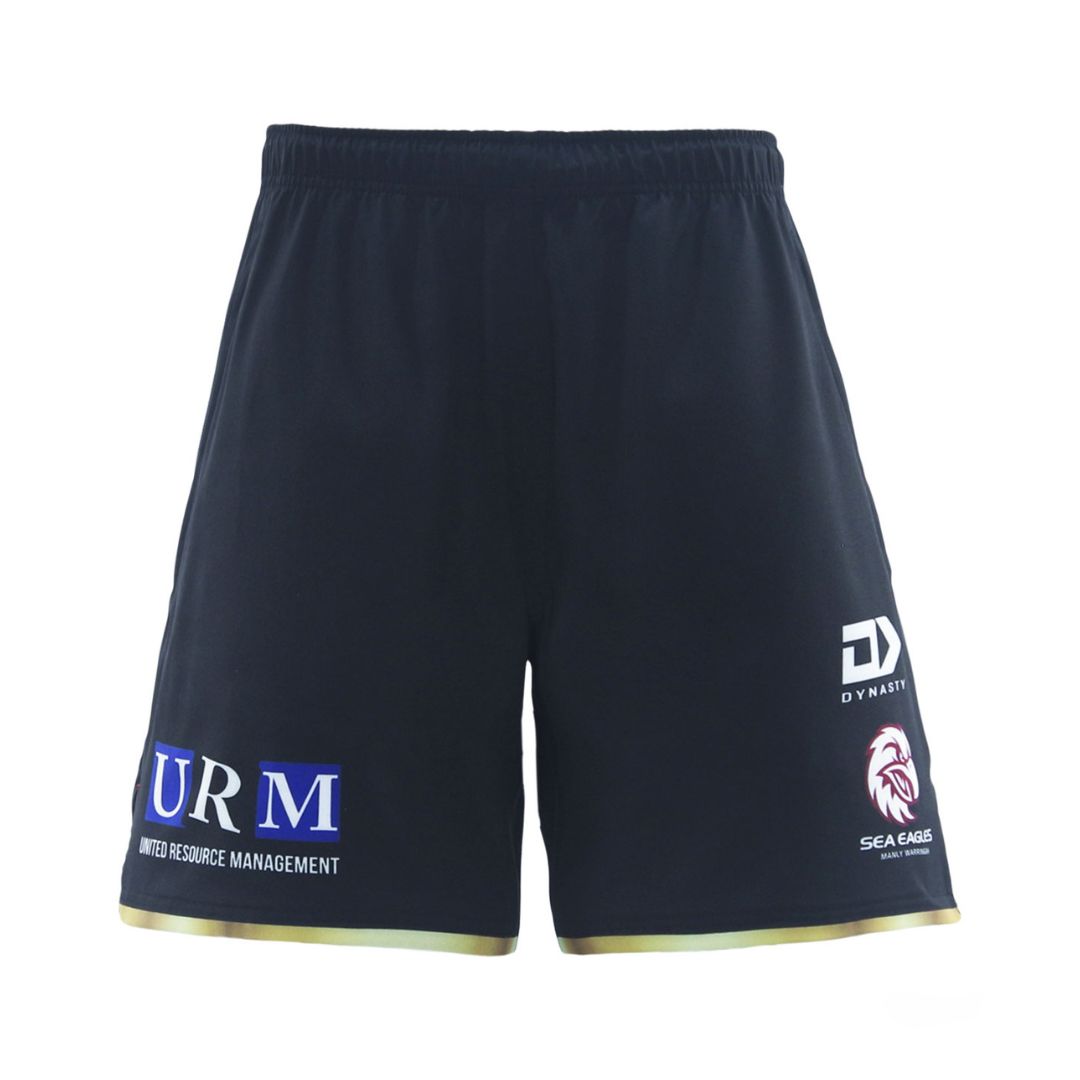 2025 Sea Eagles Mens Black Gym Short