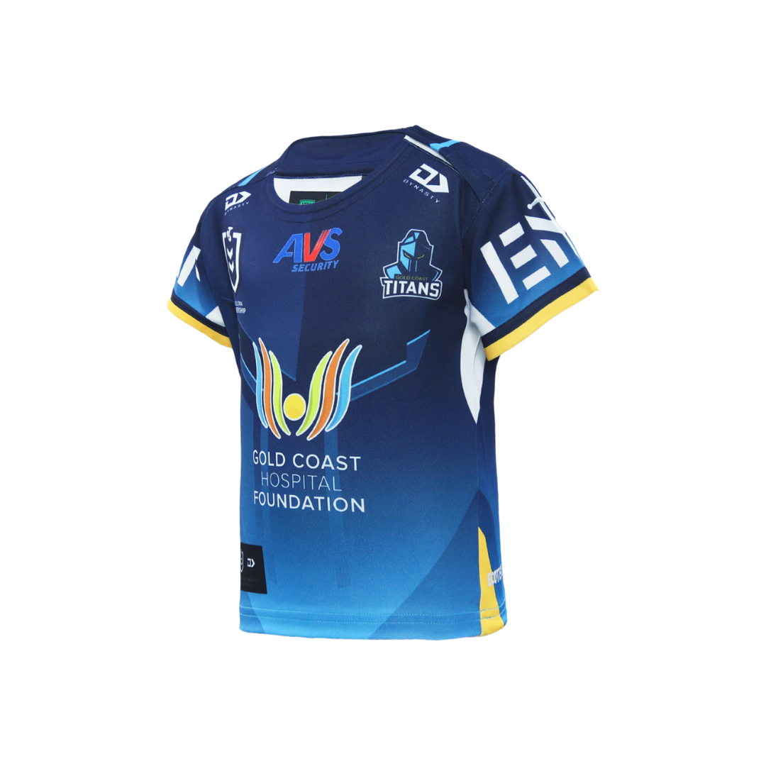 2026 Gold Coast Titans Junior Replica Home Jersey - Fade