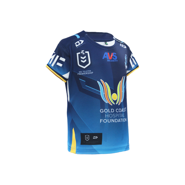 2026 Gold Coast Titans Junior Replica Home Jersey - Fade