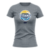 2025 Gold Coast Titans Netball Ladies Graphic Tee - Grey Marle