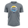 2025 Gold Coast Titans Netball Mens Graphic Tee - Grey Marle