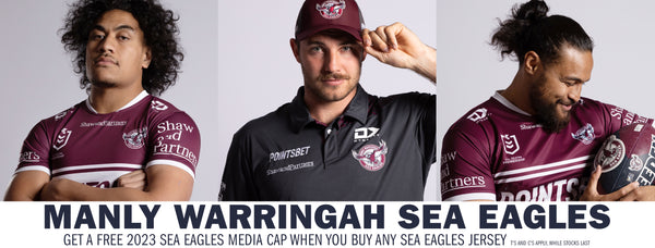 Dynasty Men's NRL Manly Warringah Sea Eagles 2023 Replica Home