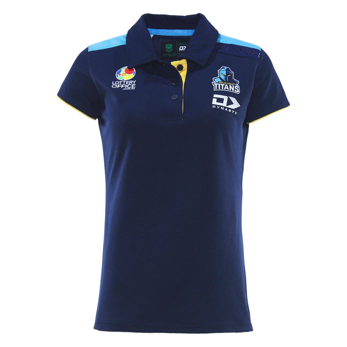 2026 Gold Coast Titans Womens Media Polo - Navy