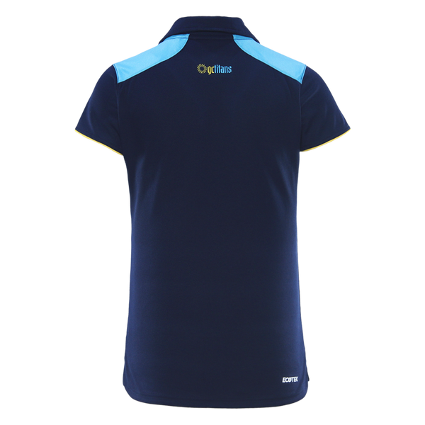 2026 Gold Coast Titans Womens Media Polo - Navy