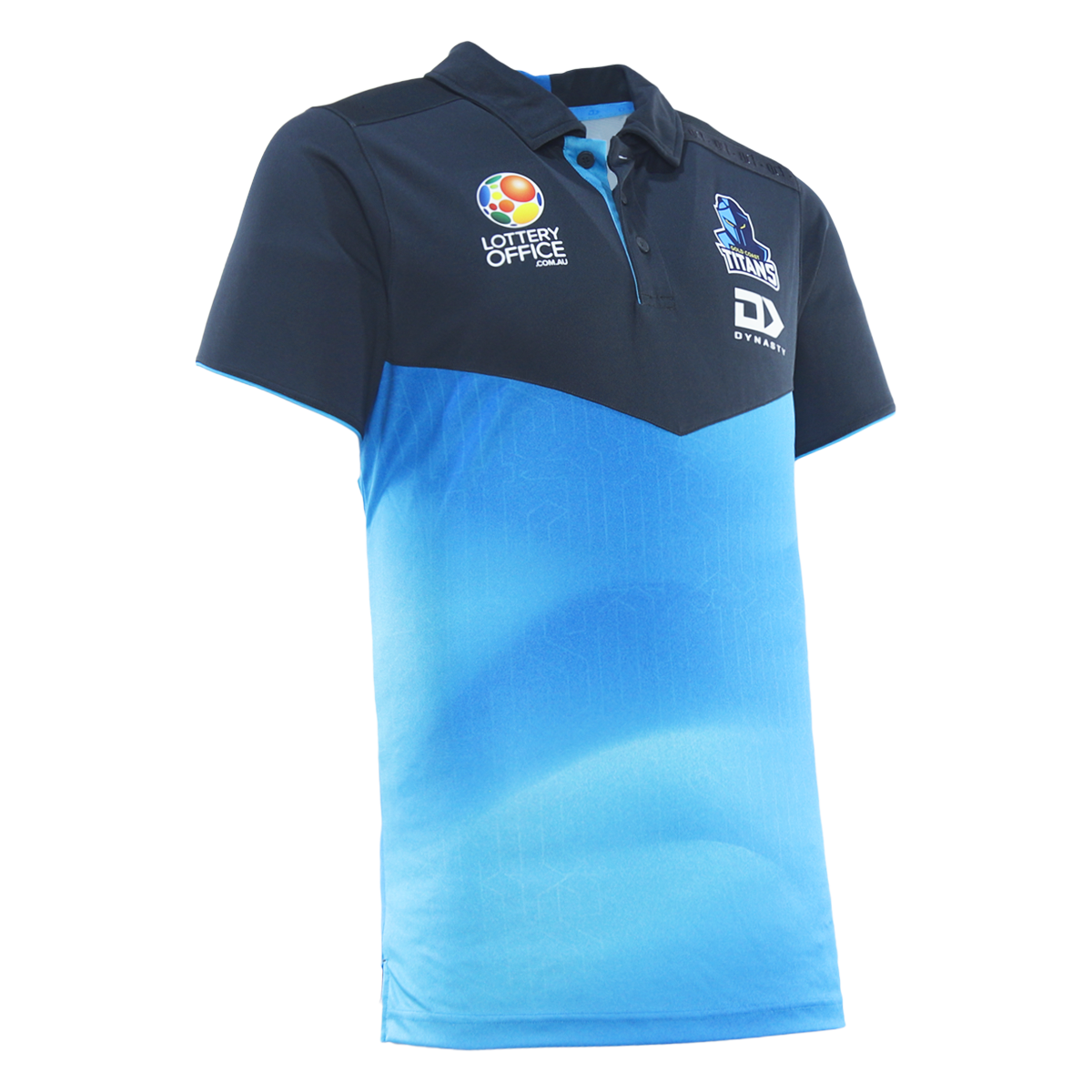 2026 Gold Coast Titans Adults Alternate Media Polo - Cyan