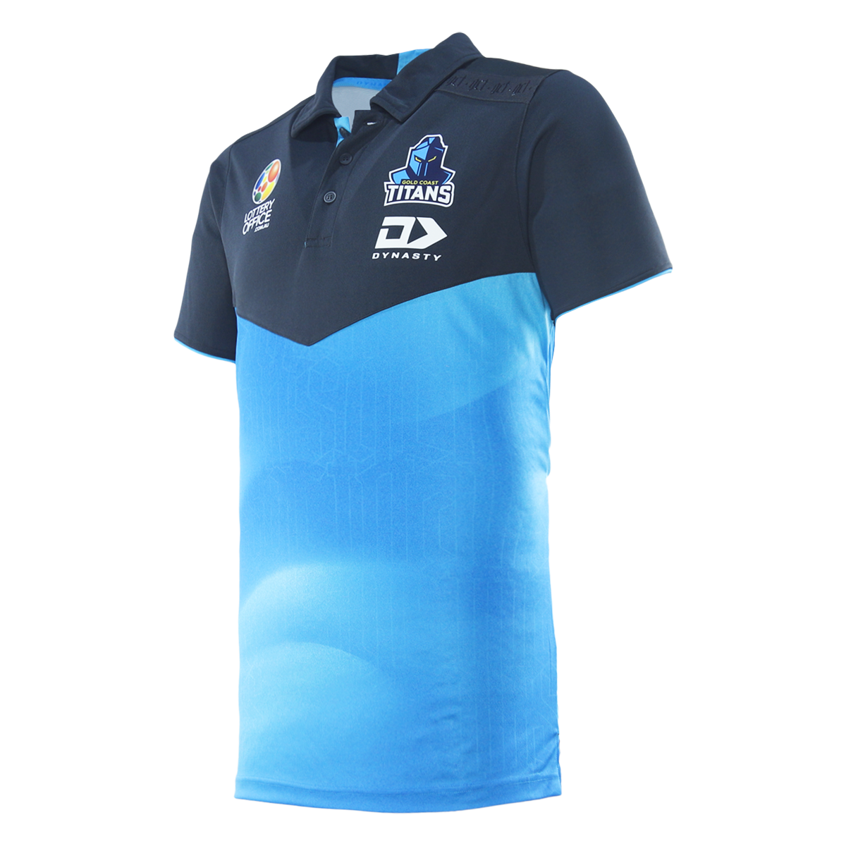 2026 Gold Coast Titans Adults Alternate Media Polo - Cyan