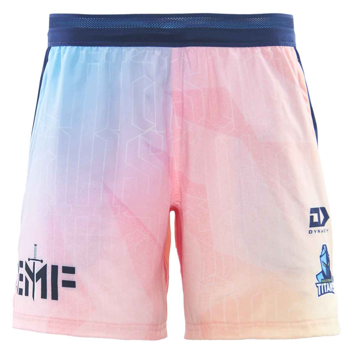 2026 Gold Coast Titans Adults Gym Short - Sunset