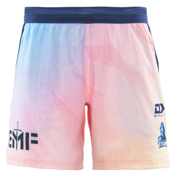 2026 Gold Coast Titans Adults Gym Short - Sunset