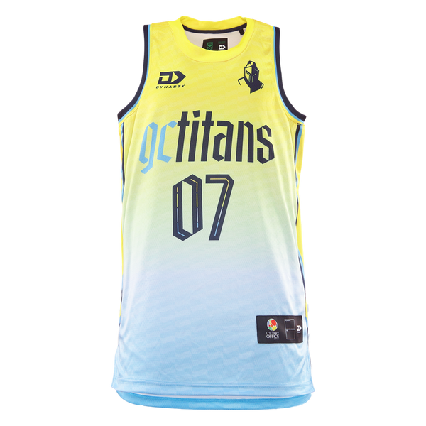 2026 Gold Coast Titans Adults Basketball Singlet - Fade