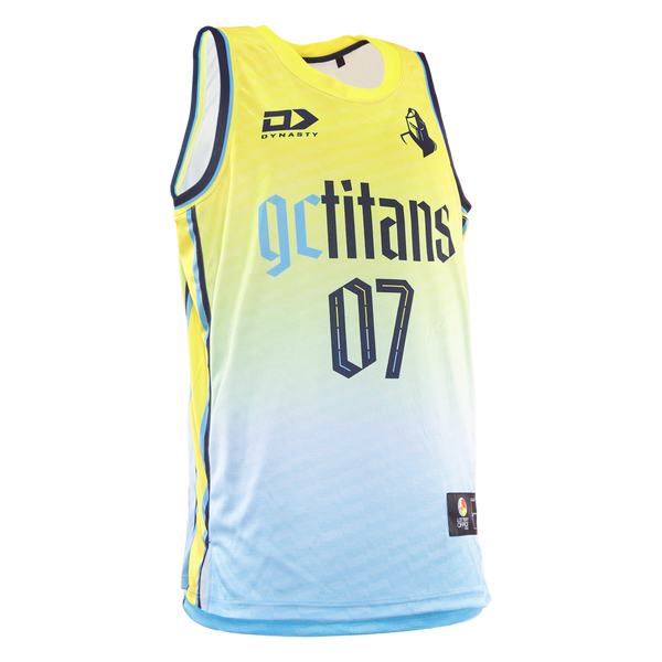 2026 Gold Coast Titans Adults Basketball Singlet - Fade