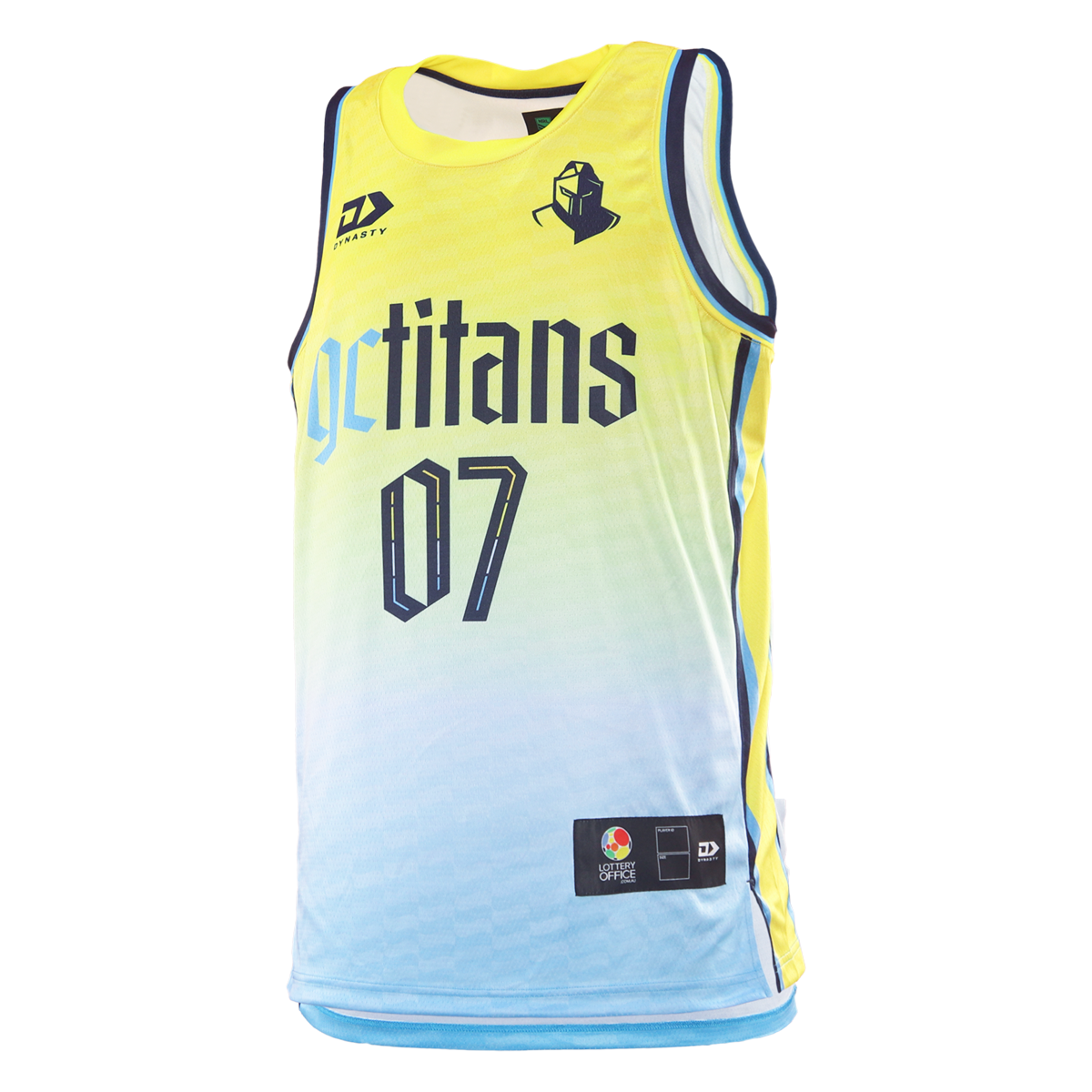 2026 Gold Coast Titans Adults Basketball Singlet - Fade