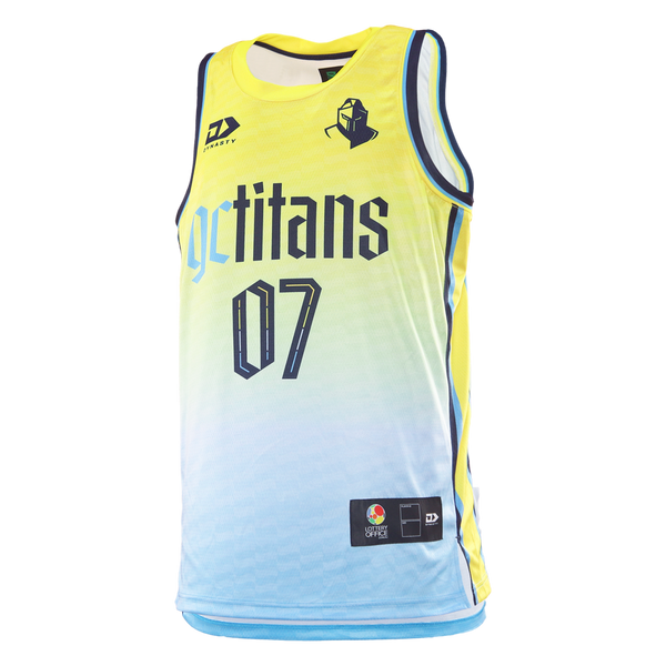 2026 Gold Coast Titans Adults Basketball Singlet - Fade