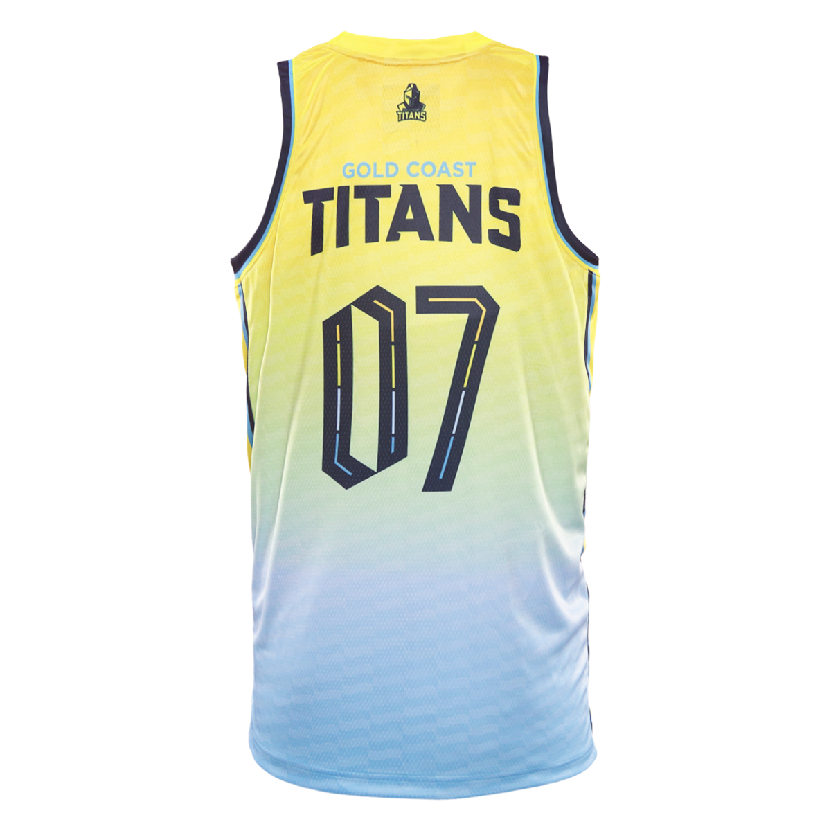 2026 Gold Coast Titans Adults Basketball Singlet - Fade