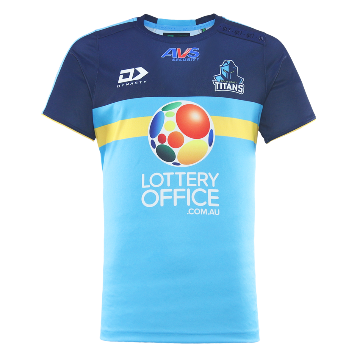 2026 Gold Coast Titans Adults Coaches Tee - Cyan