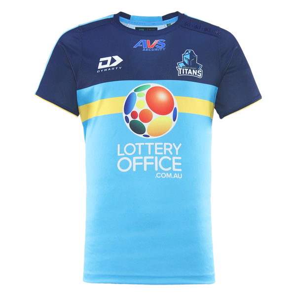 2026 Gold Coast Titans Adults Coaches Tee - Cyan