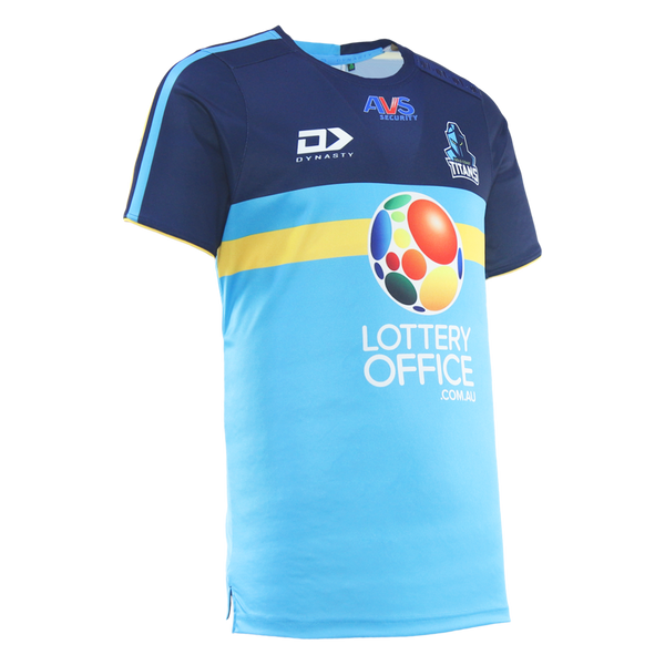 2026 Gold Coast Titans Adults Coaches Tee - Cyan