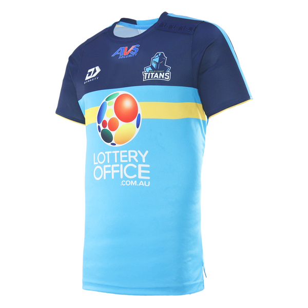 2026 Gold Coast Titans Adults Coaches Tee - Cyan